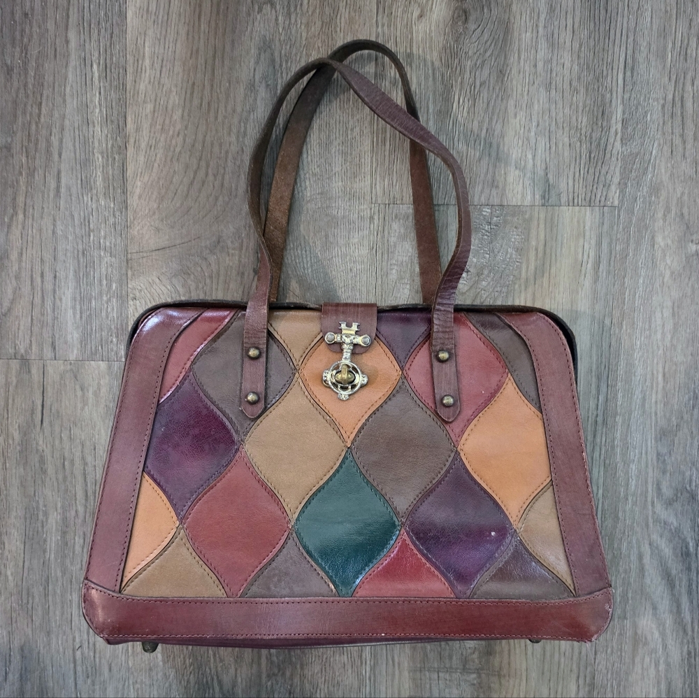 Vintage Patchwork Leather Purse